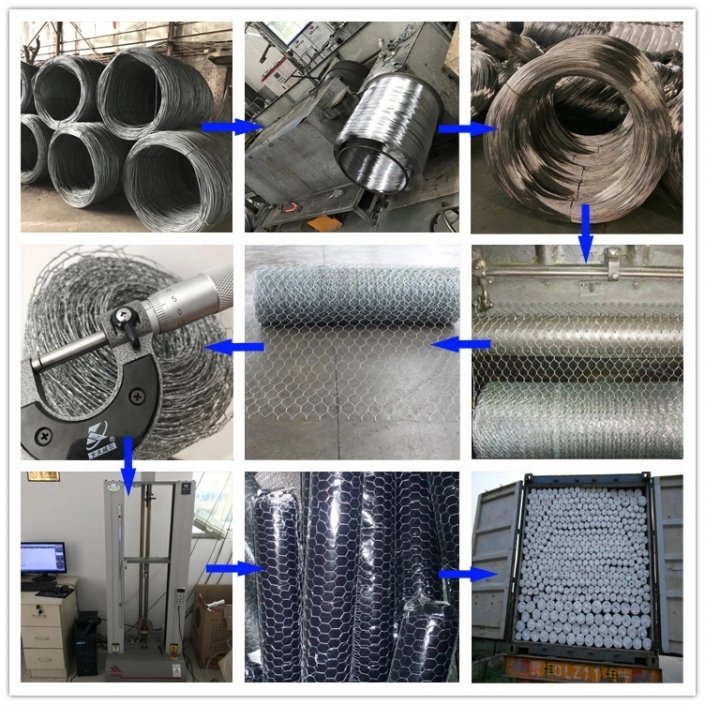Hexagonal Wire Mesh Common Iron Wire Nails Concrete Nails