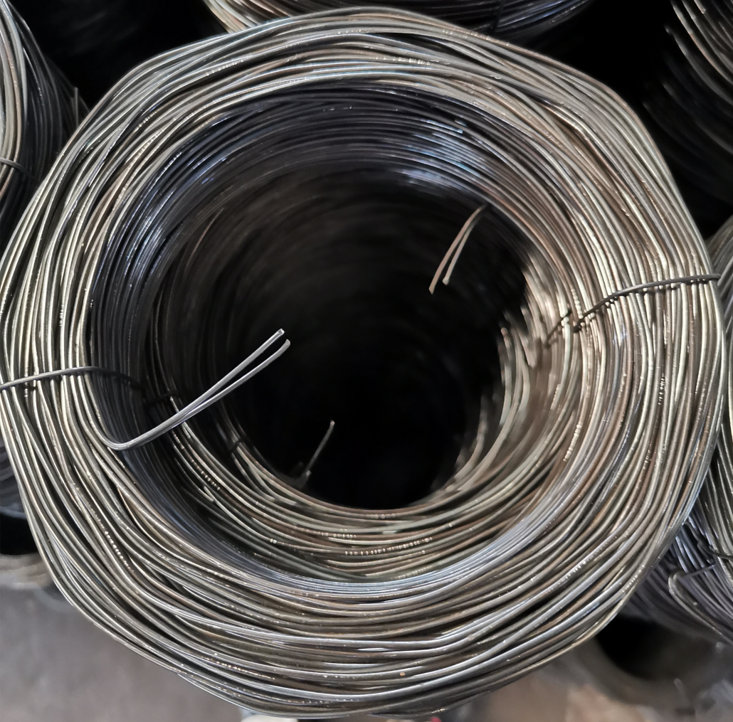 black twisted iron wire