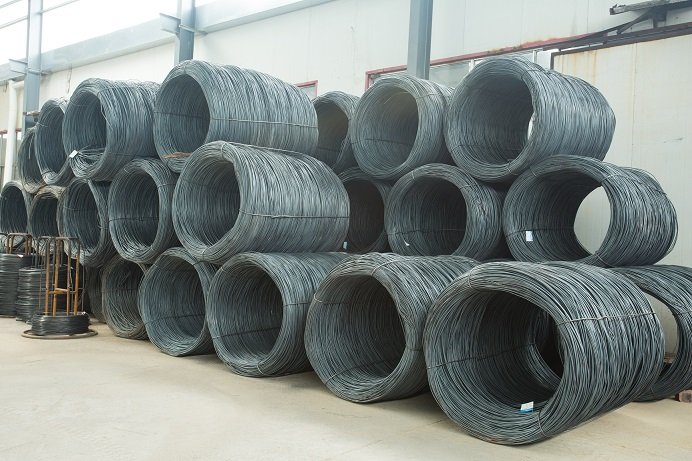 raw materials Q195 low carbon iron wire rod and high carbon iron wire rod 55#