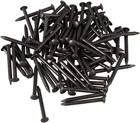 black-concrete-nail-Black-Round-Head-Wood-Screw-Nail