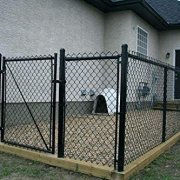 black-chain-link-fence