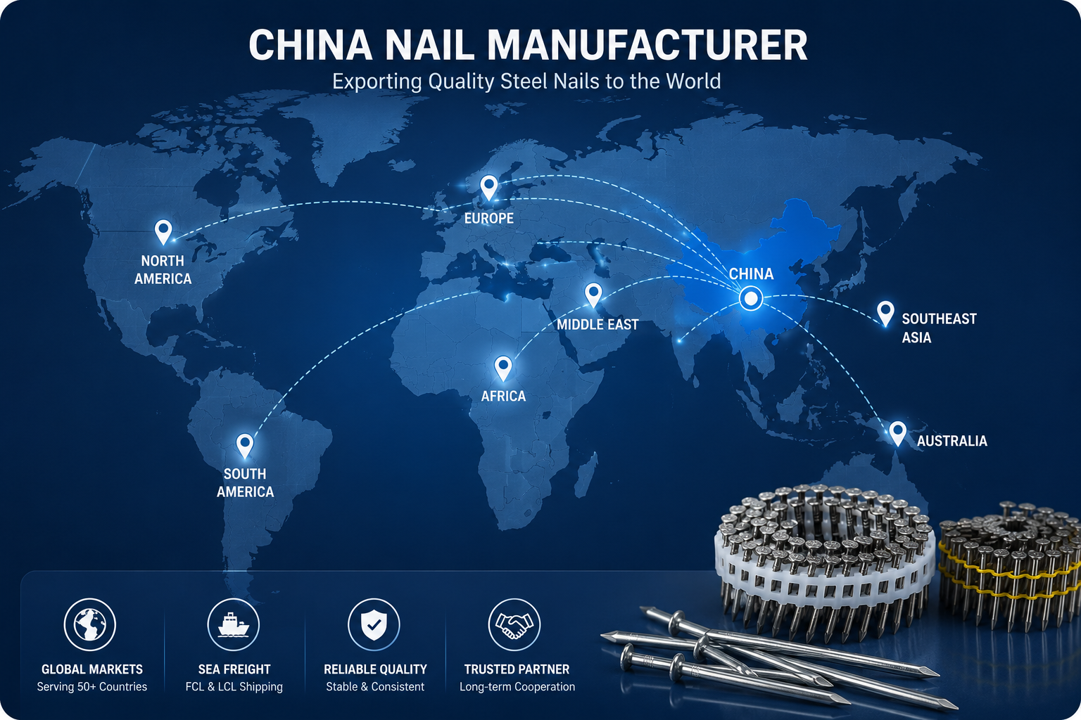 Global export map