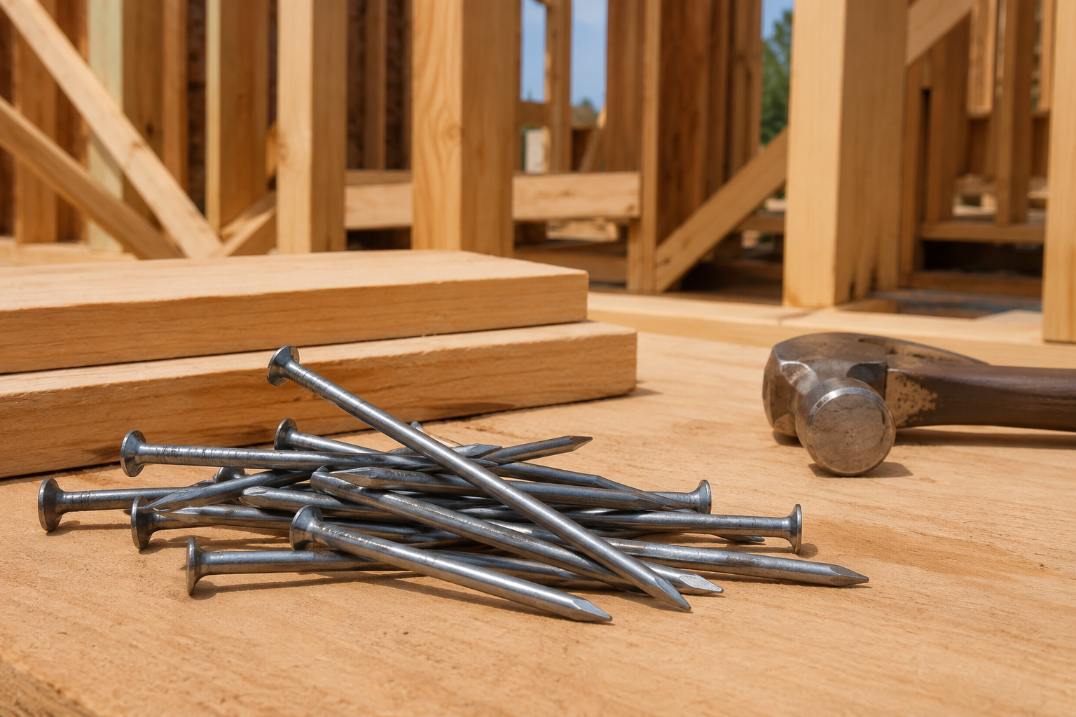 common wire nails construction applications