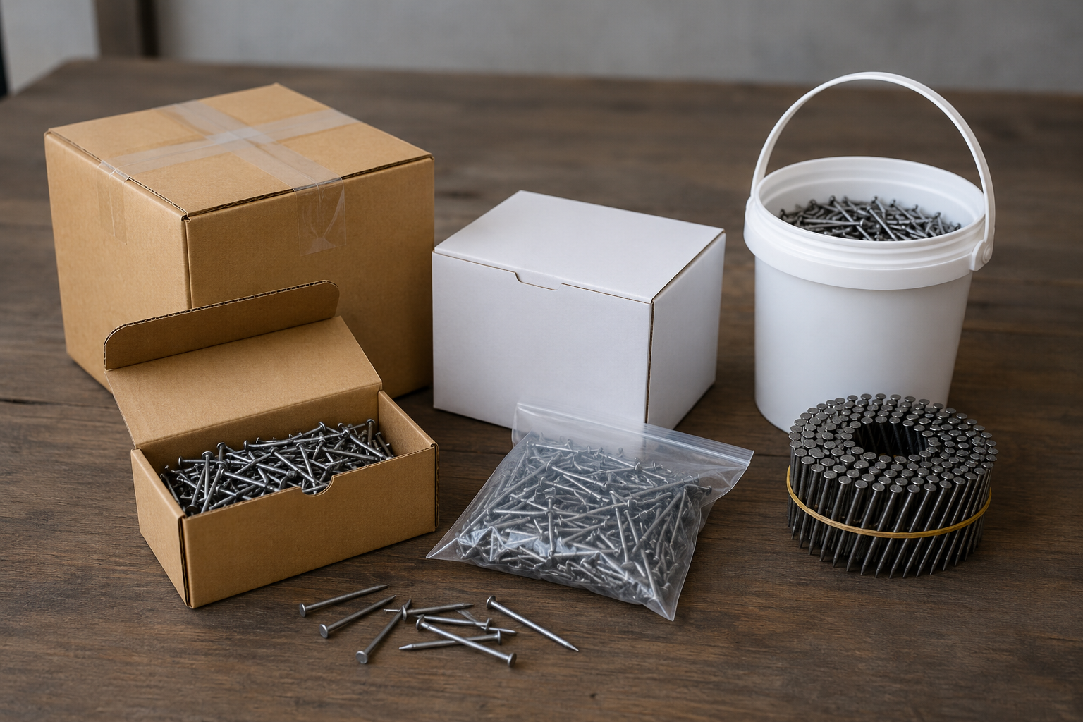 common wire nail packaging options