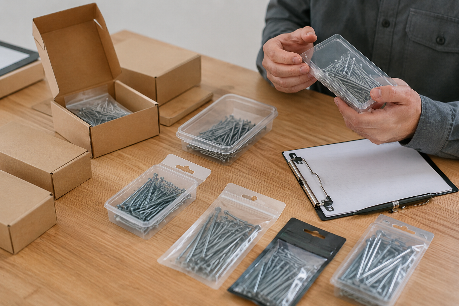 packaging samples process