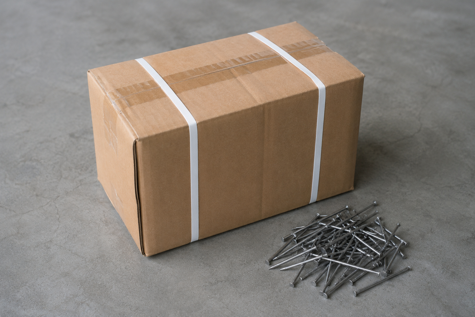 Standard 25kg nail box packaging Standard 25kg nail packaging