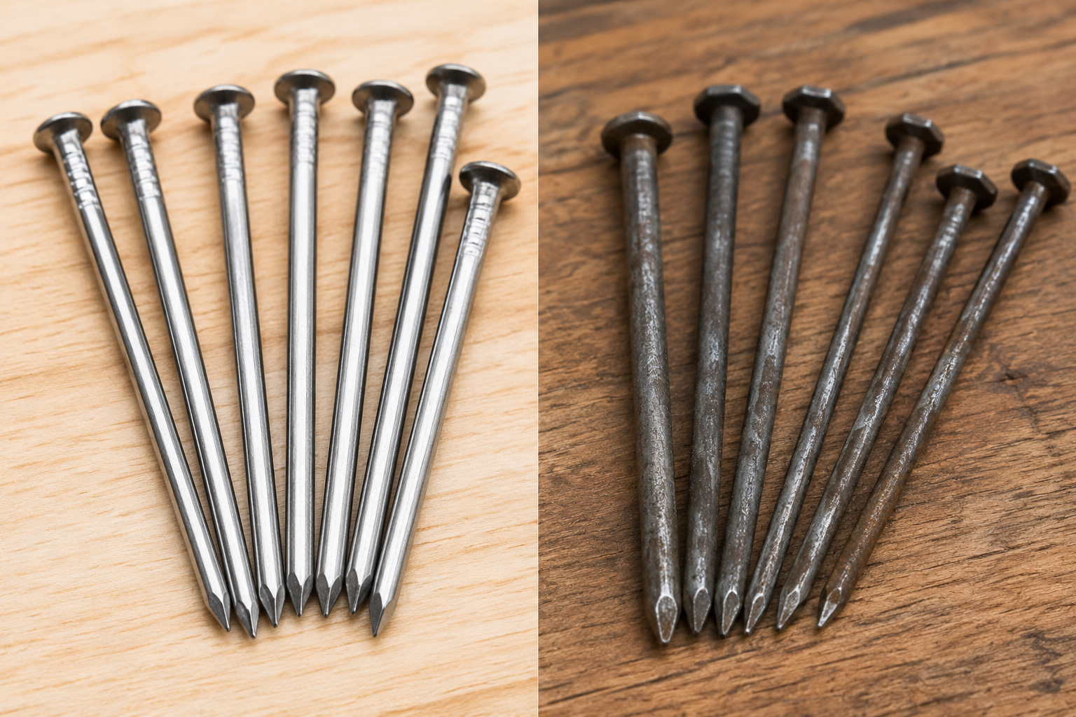 Wire Nail vs Common Nail Comparison