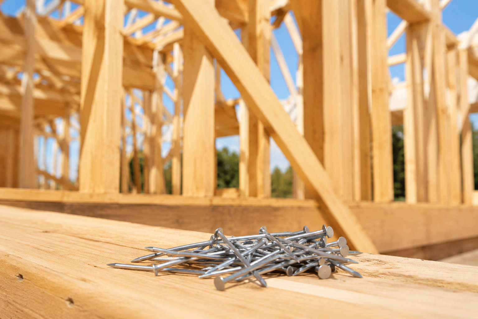Residential construction framing nails