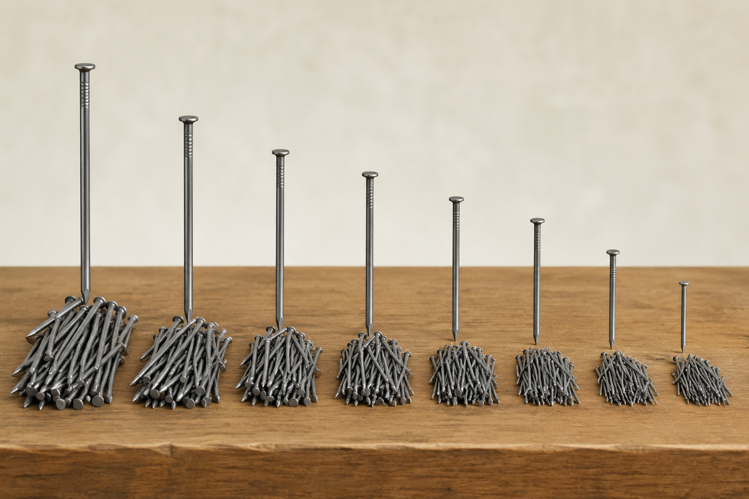 Nail count per kilogram by size Wire nail count per kg chart