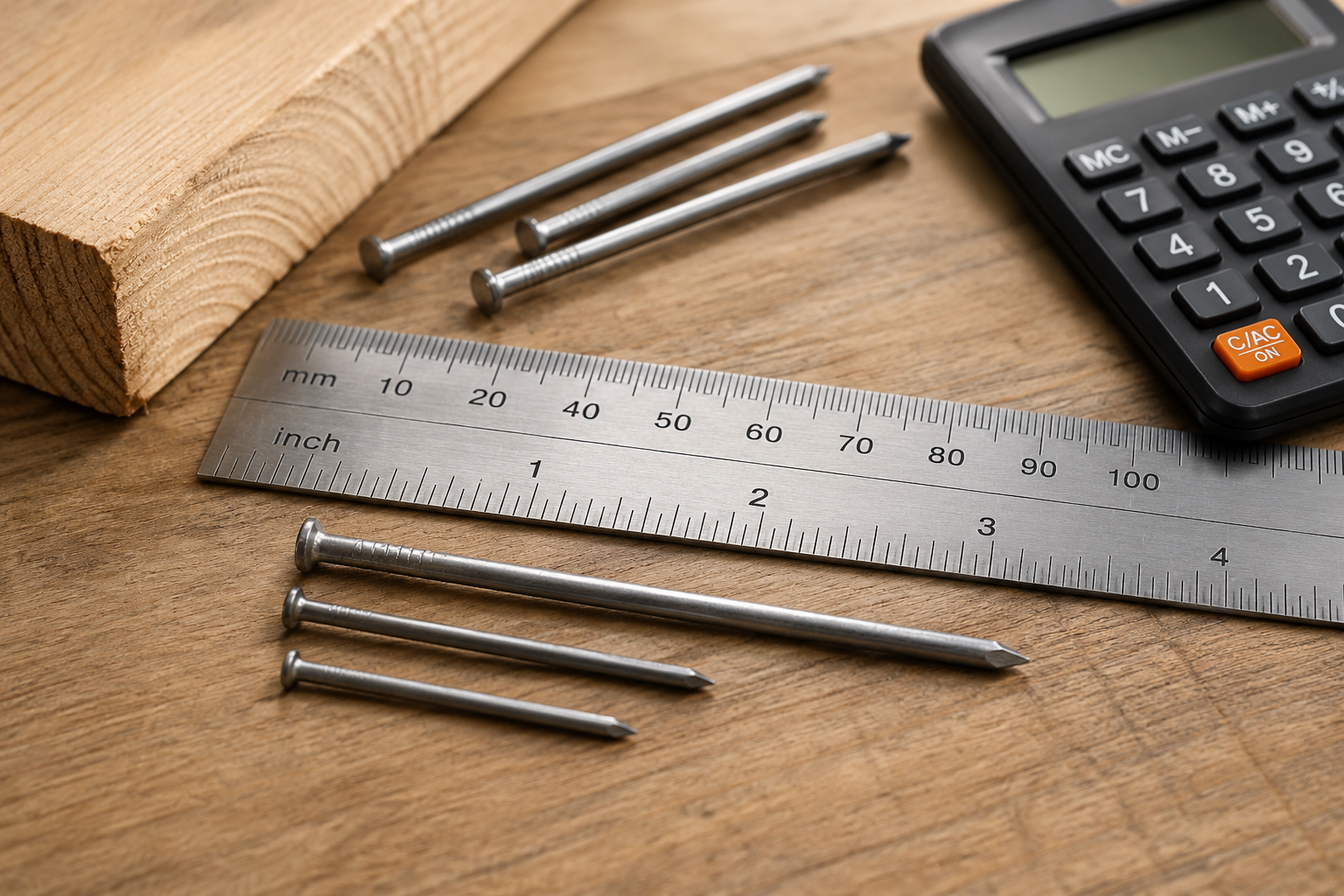 Nail Size Conversion Calculator