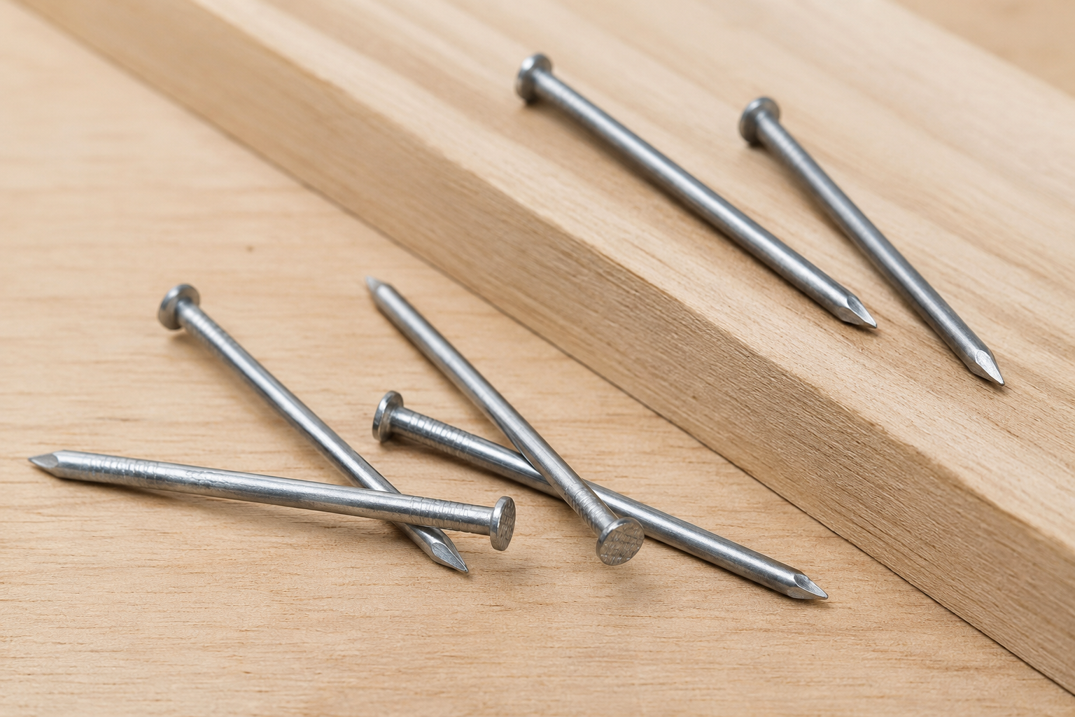 Common wire nail construction and design features