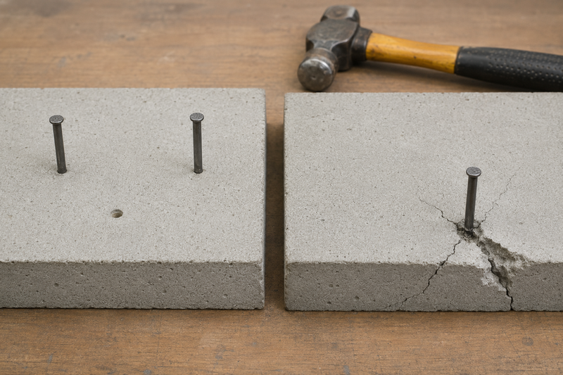concrete cracking prevention during nailing