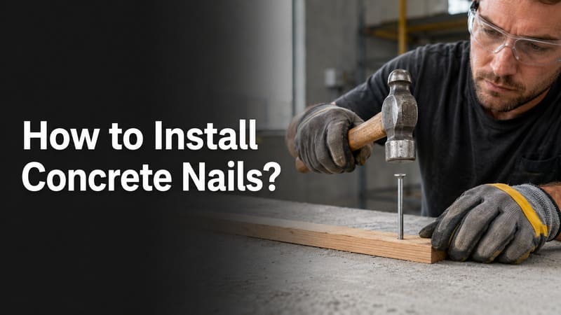How to Install Concrete Nails?