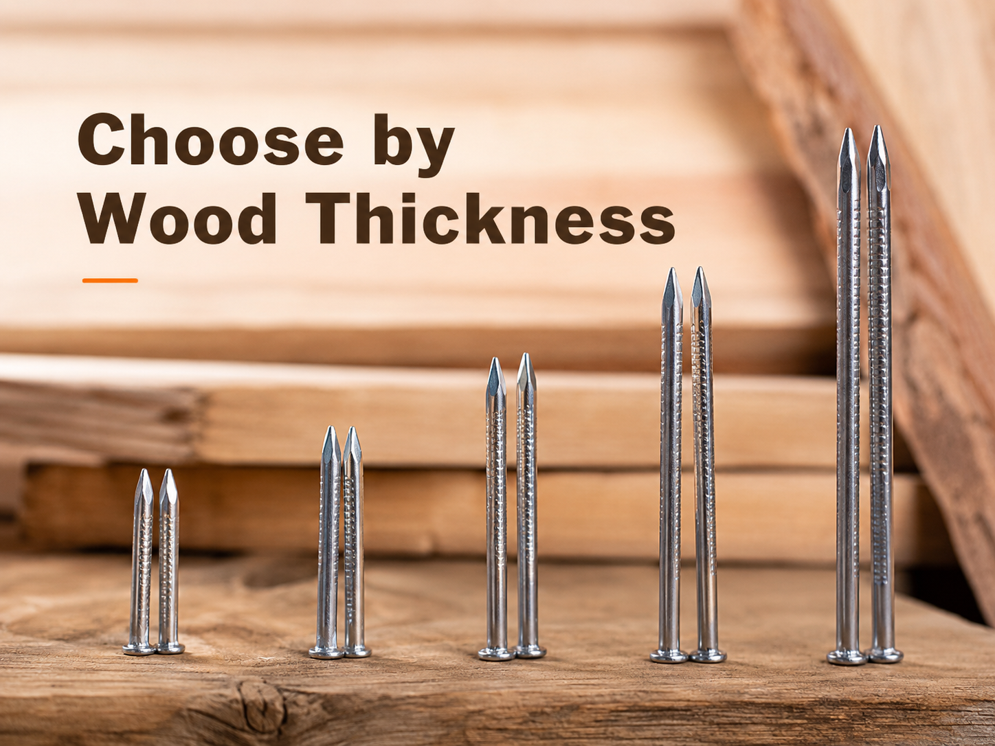 Wood thickness comparison