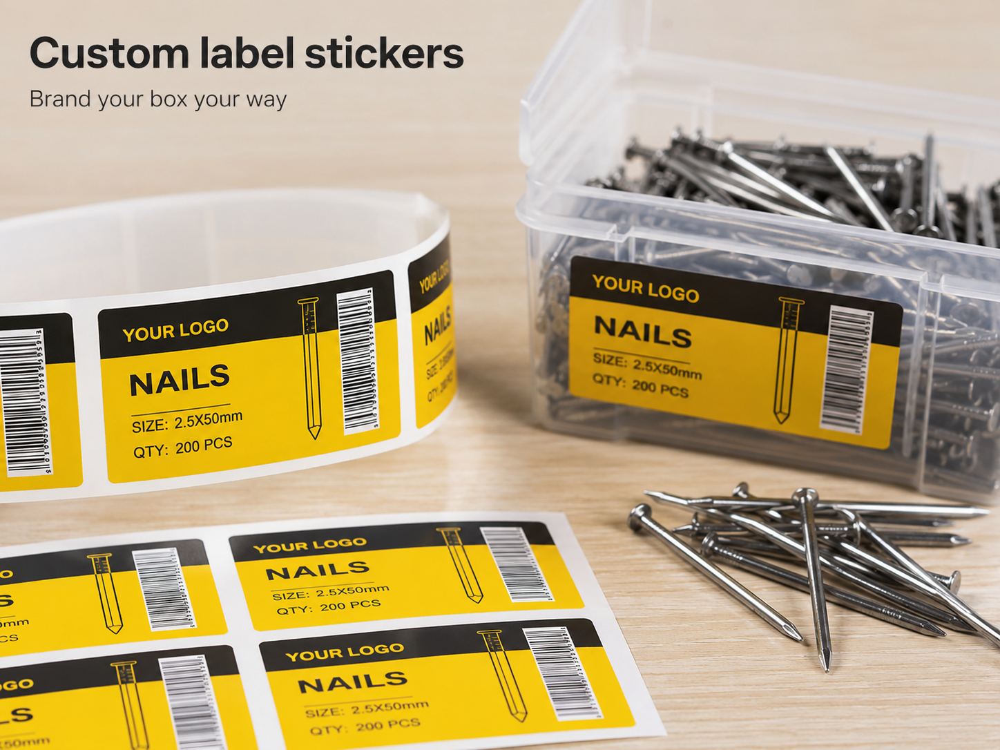 Custom label stickers