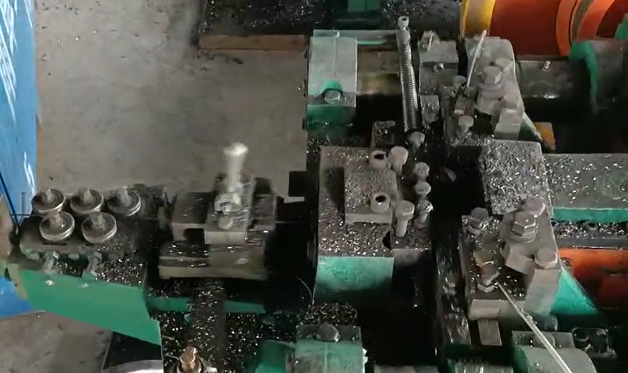 Nail forming production line