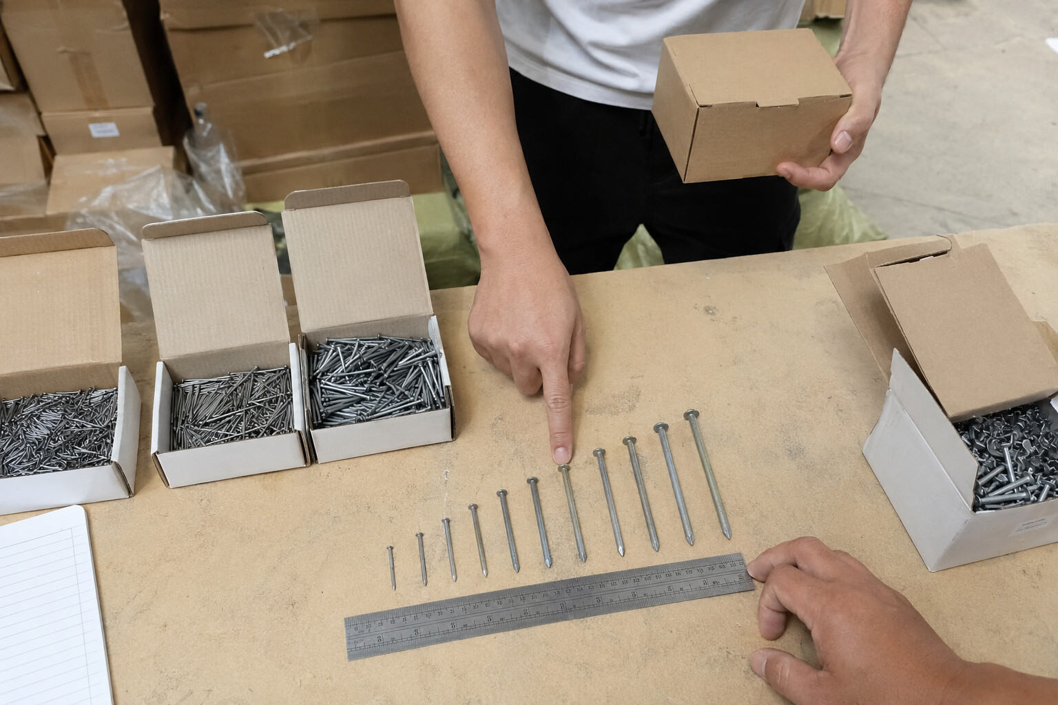 concrete nail size selection for importers