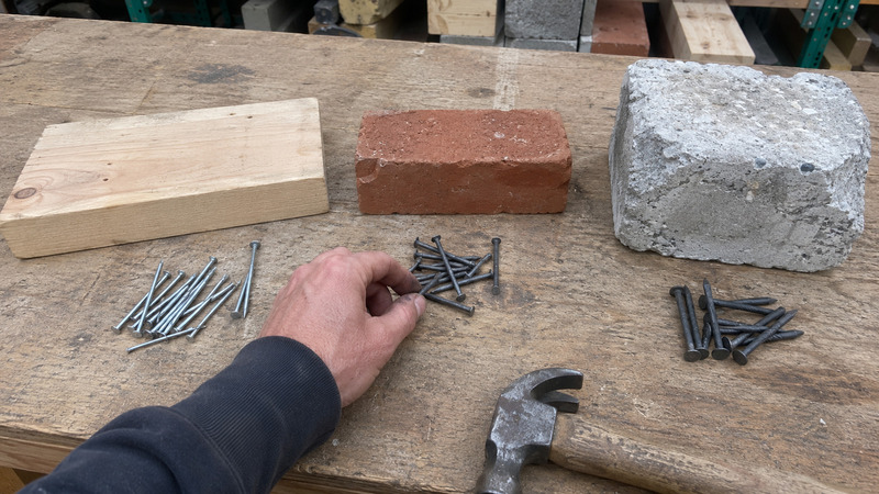 concrete nail selection for concrete brick and stone substrates