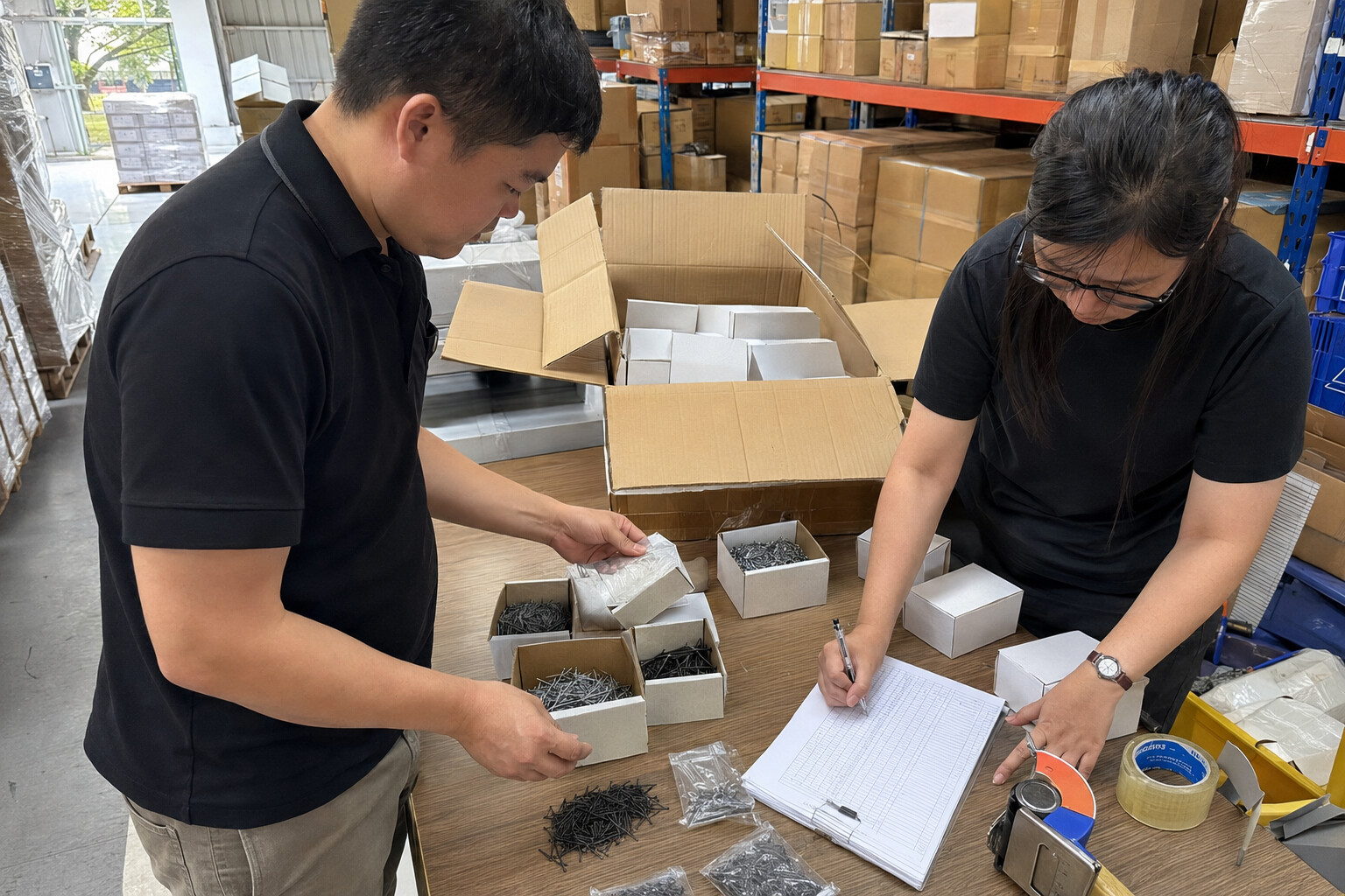 concrete nail samples and trial order testing