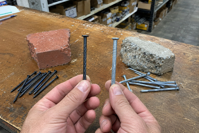 masonry and concrete nails comparison for hardware wholesalers