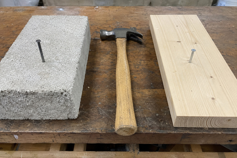 Choosing concrete nails or wood nails by substrate difference between concrete and wood nails by application and substrate