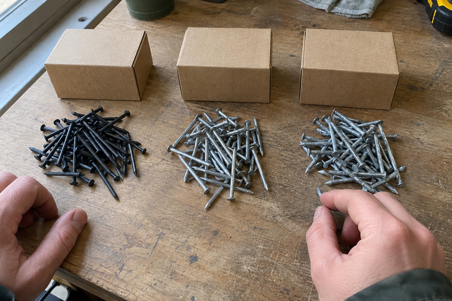nail wire selection for common nails roofing nails and concrete nails
