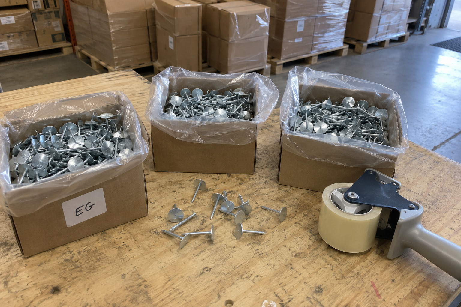 Electro galvanized roofing nails for cost-sensitive wholesale markets