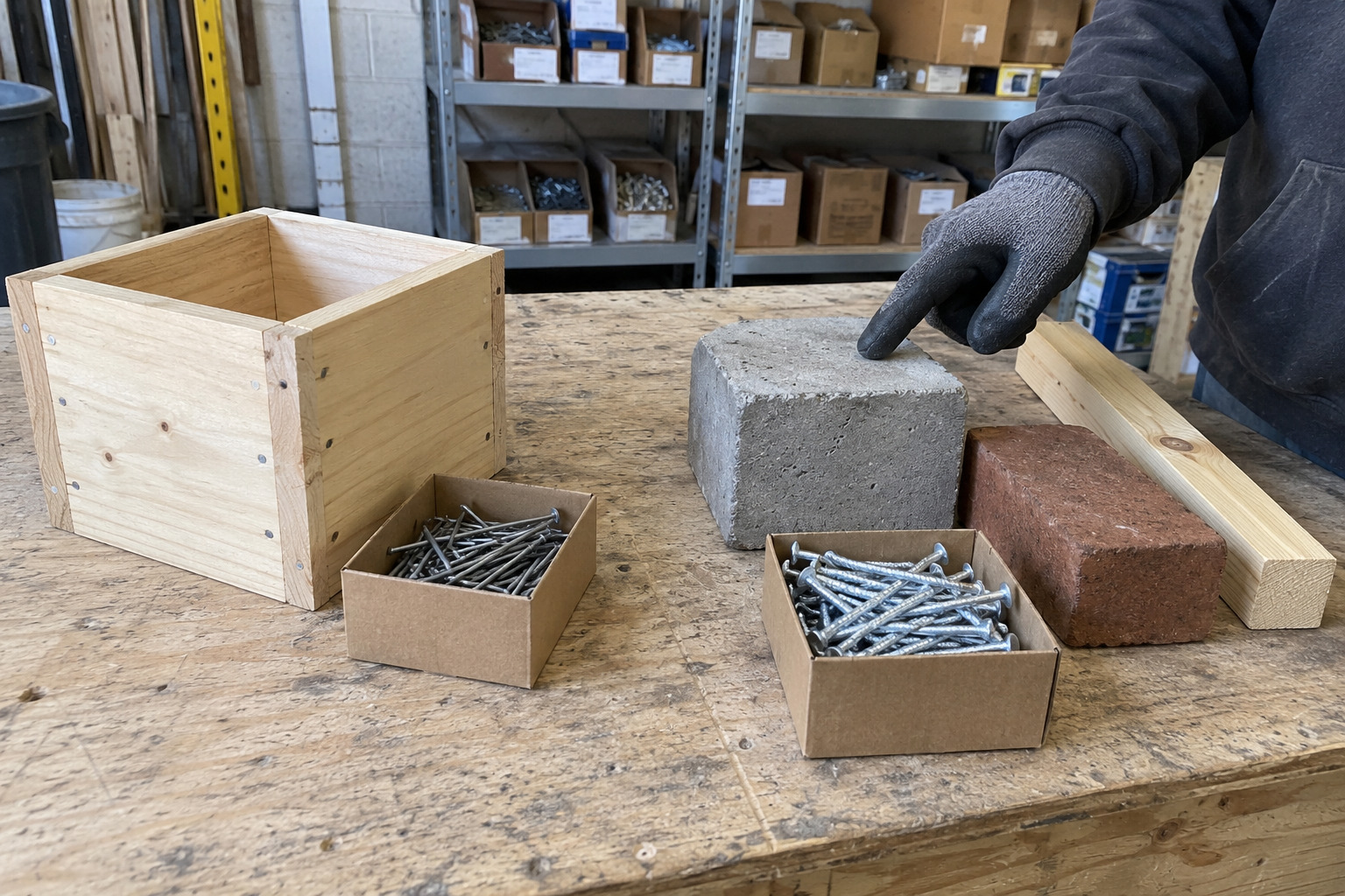 choosing between wire nail and concrete nail by substrate