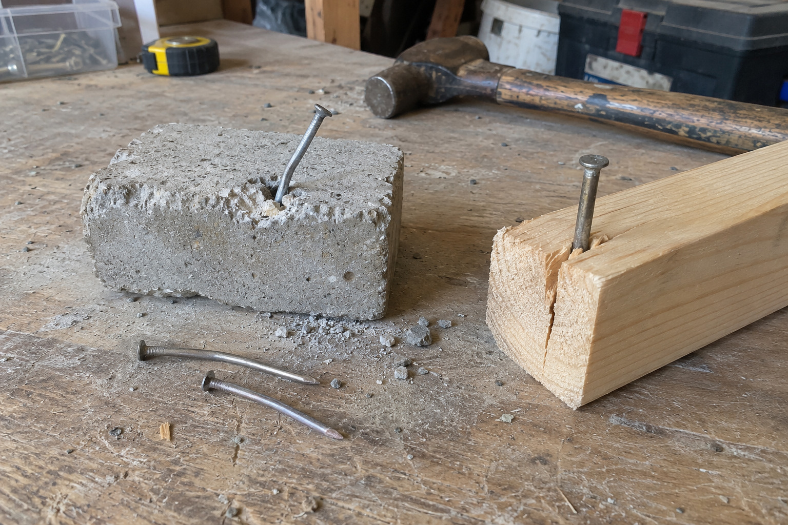 risks of using wrong wire nail and concrete nail