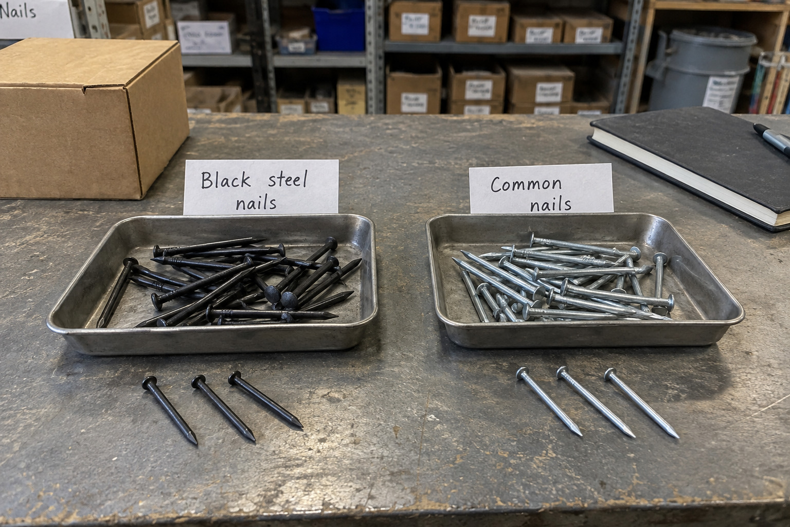 Black Steel Nails vs Common Nails for wholesale hardware buyers