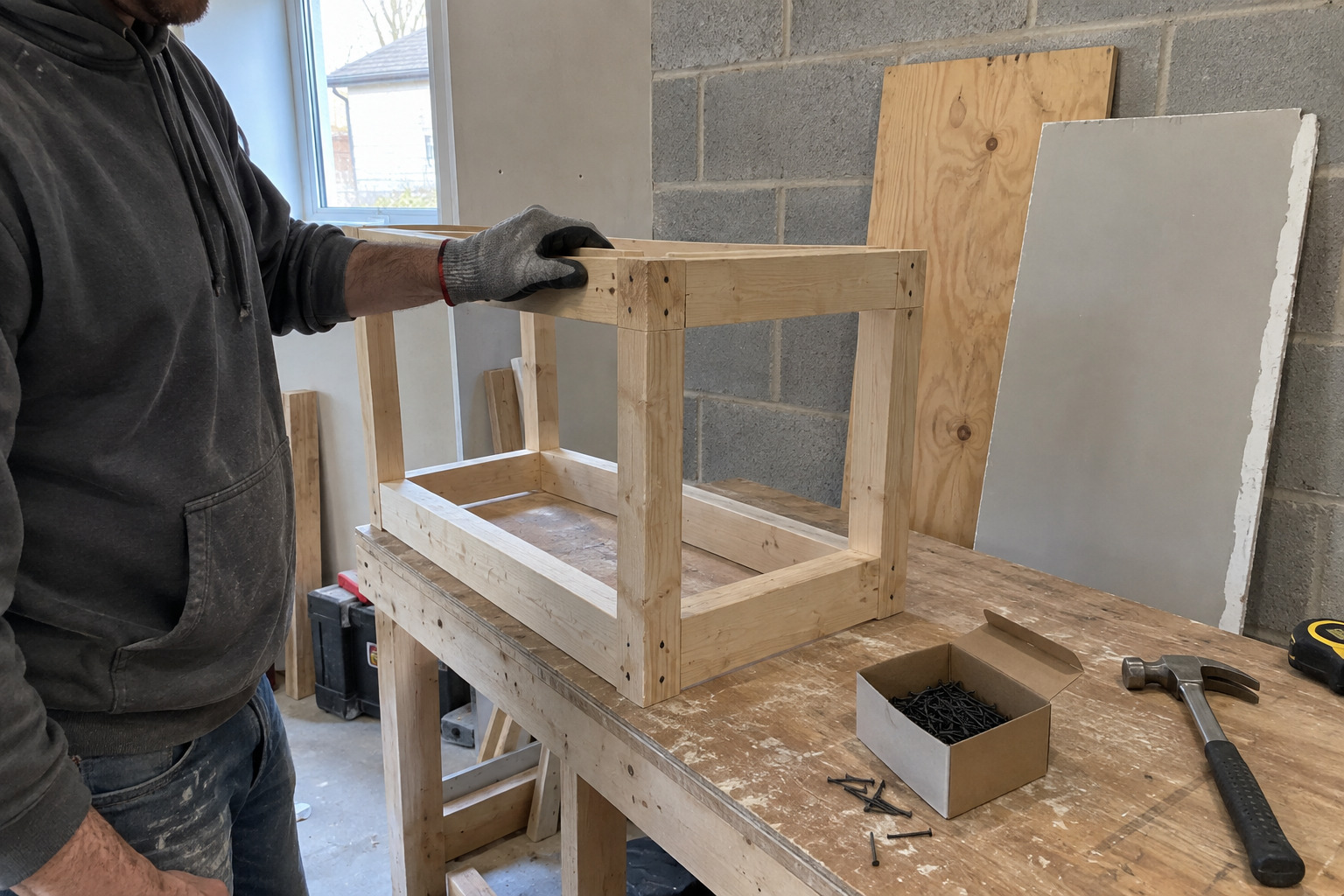 Black Steel Nails Applications for wood plasterboard and light masonry