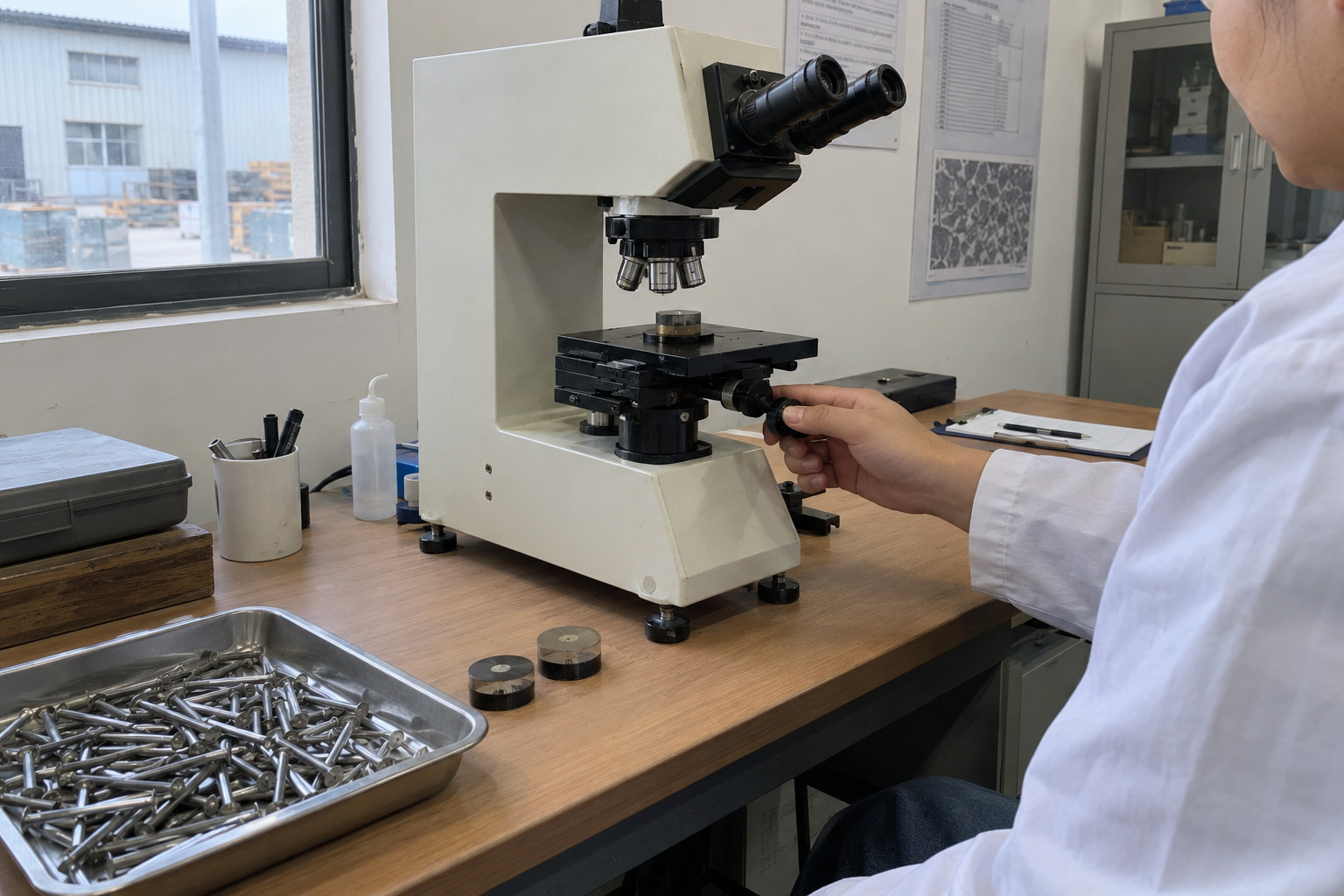 Concrete nail hardness testing