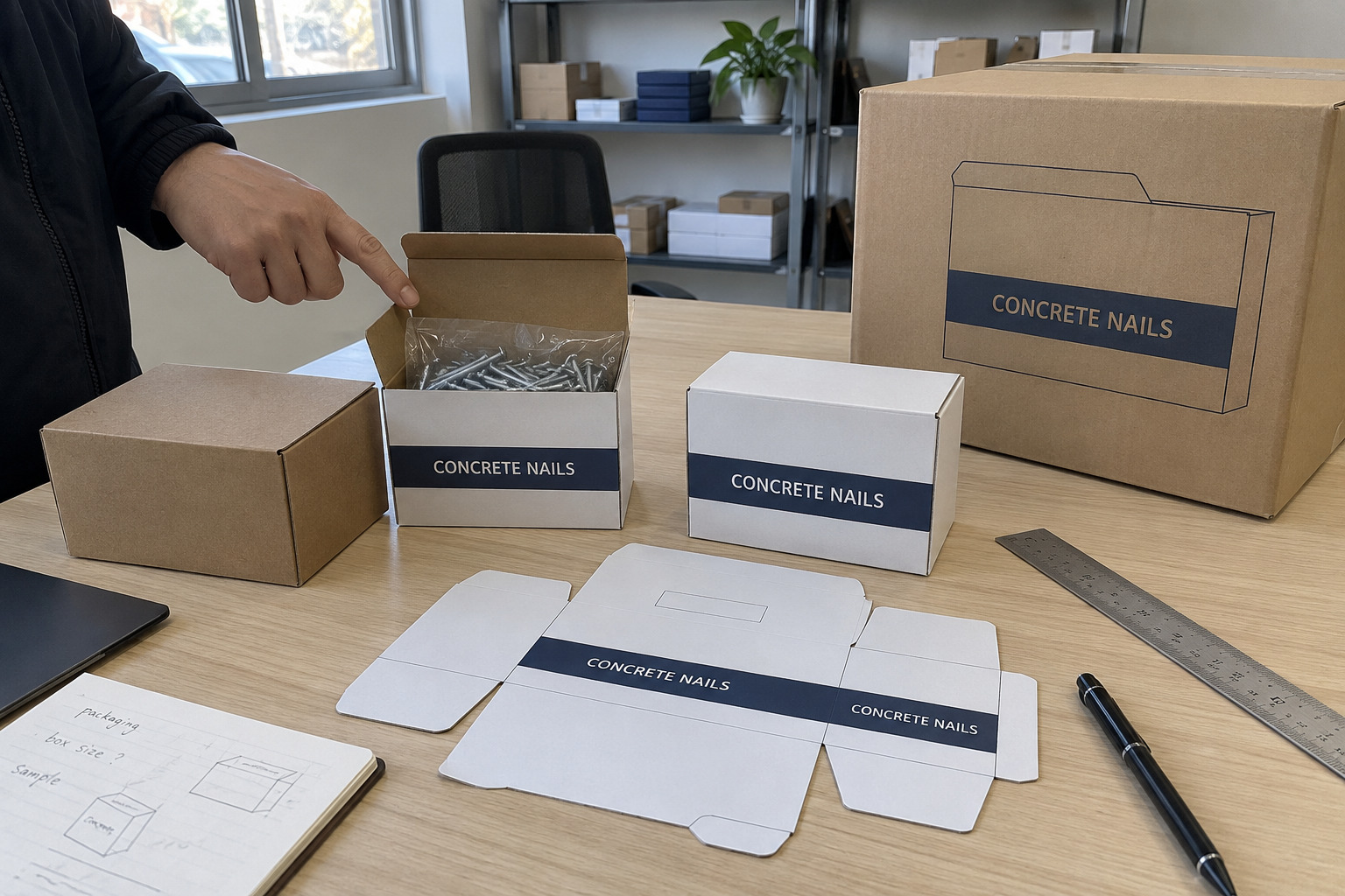 OEM concrete nail packaging