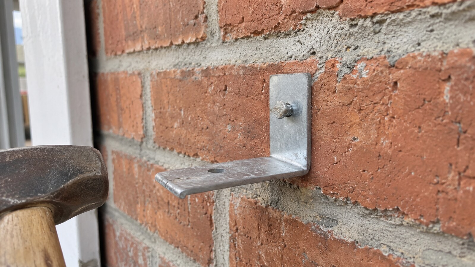 Concrete nails used for brick wall fixing