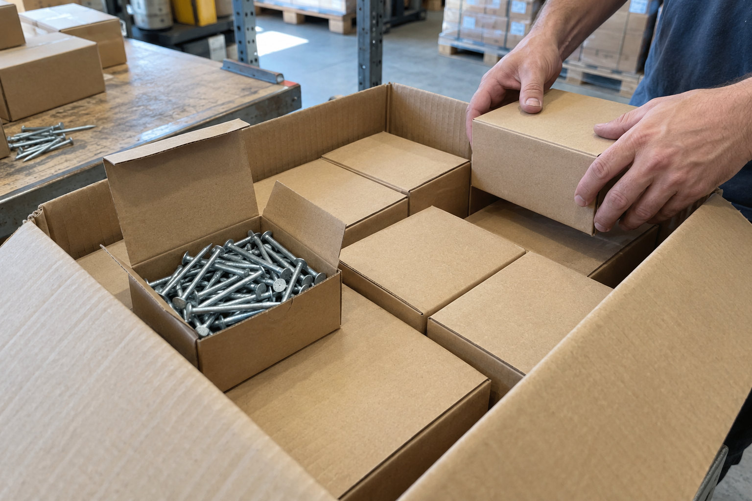 concrete pins OEM packaging carton box customization