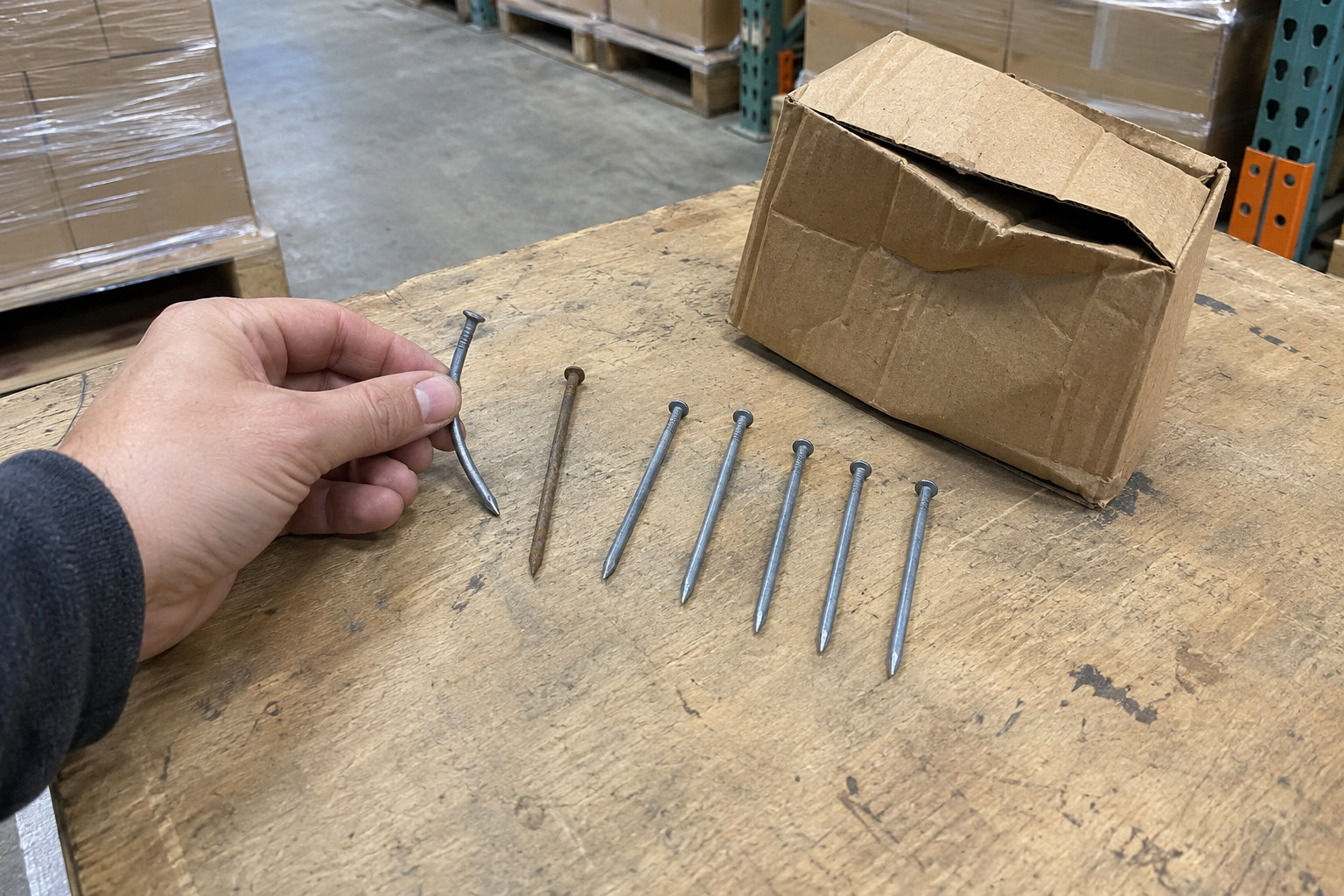 concrete pins quality risks bending breakage packaging