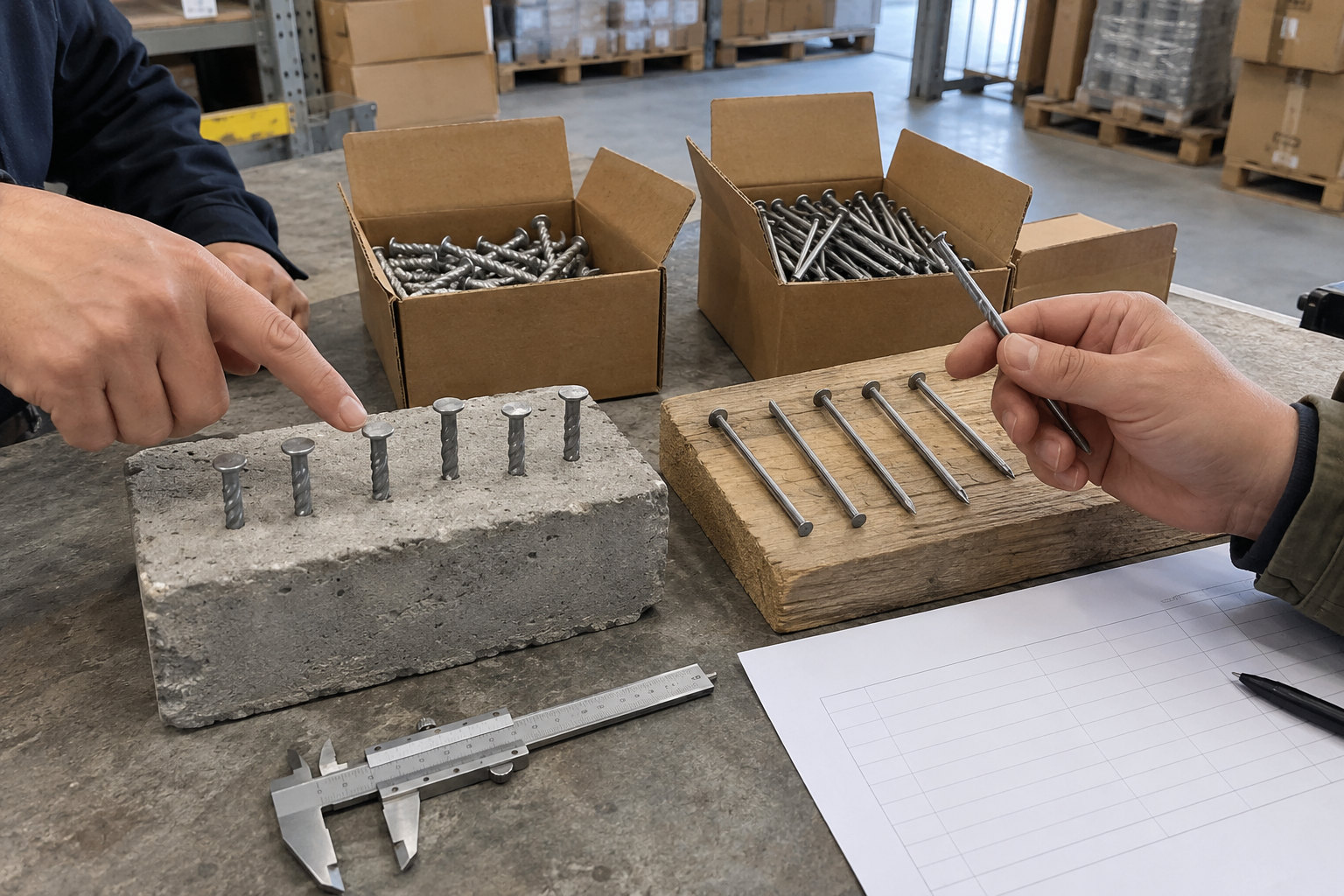 concrete nail vs common nail buying checklist for importers and distributors