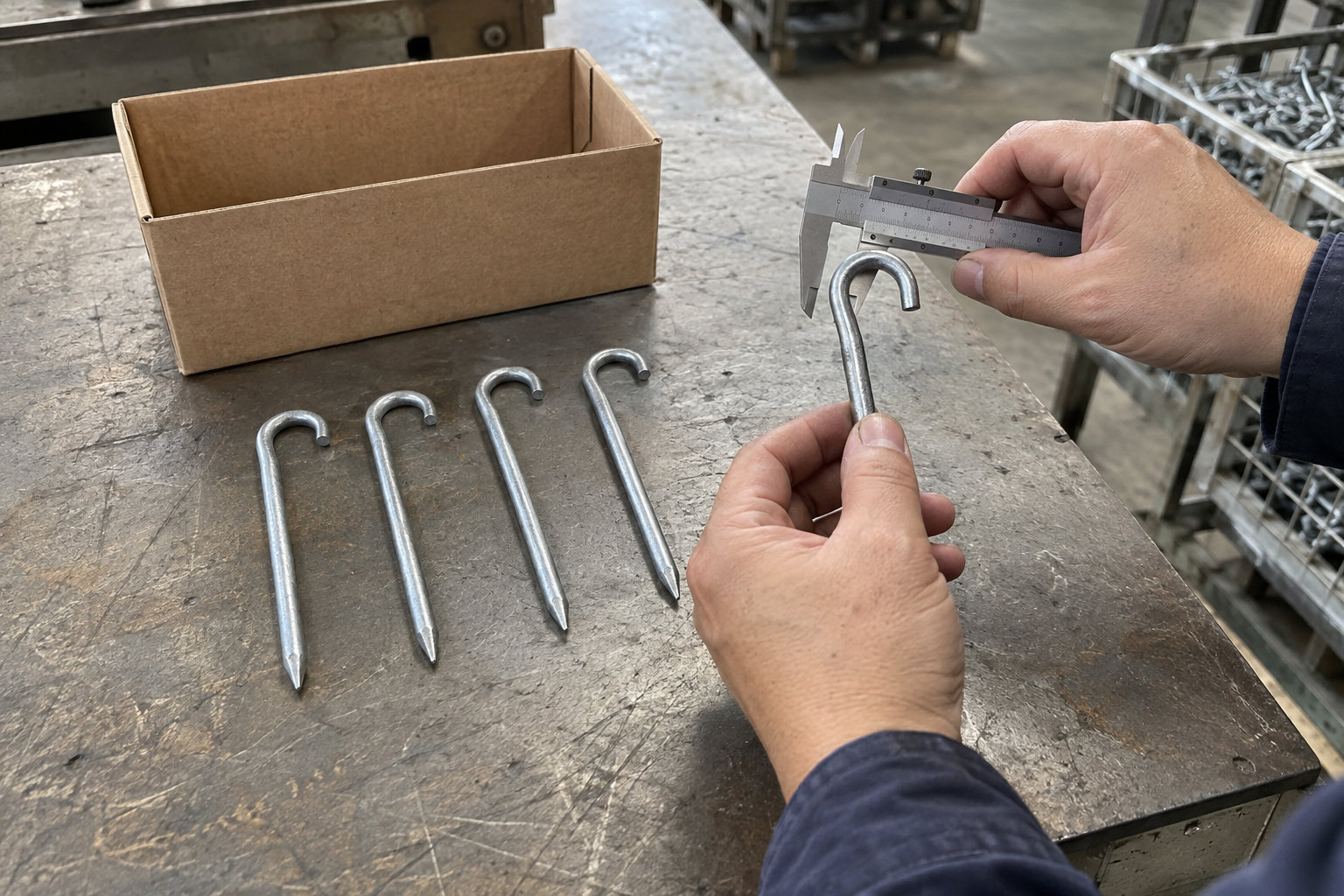 Concrete nail with hook quality control concrete nail with hook quality inspection for importers