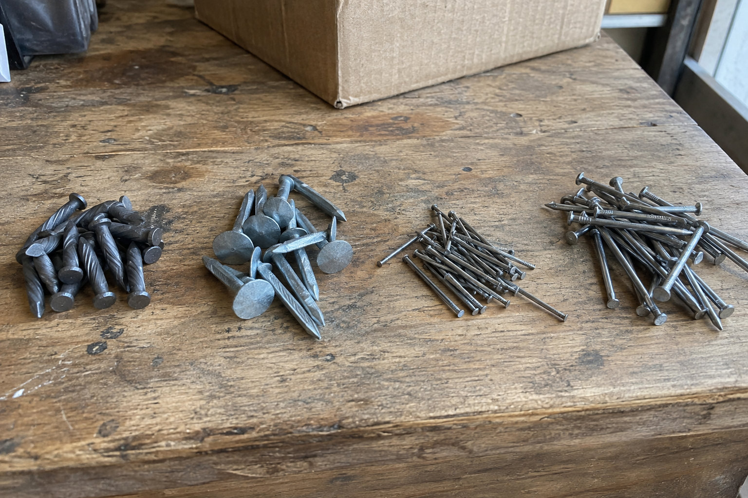 types of metal nails for construction and hardware distribution