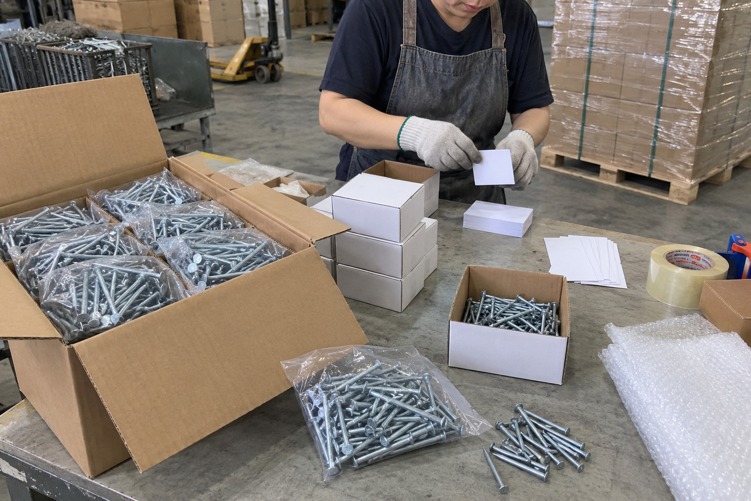 OEM packaging for galvanized concrete nails