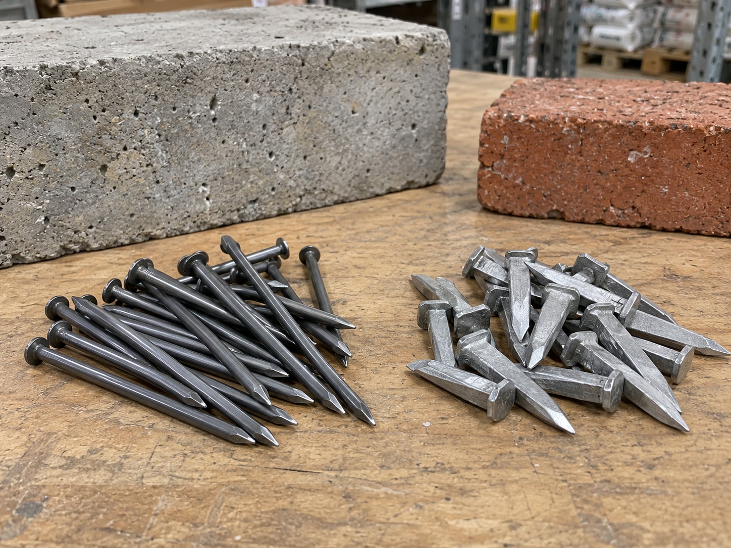 concrete nails and masonry nails comparison for construction buyers