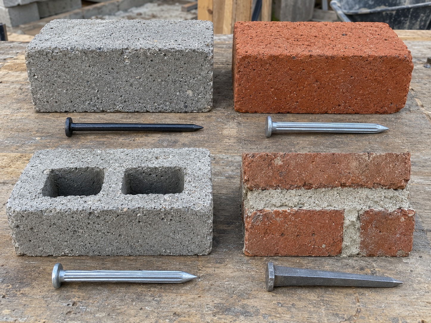 concrete nails and masonry nails selection for concrete brick and block